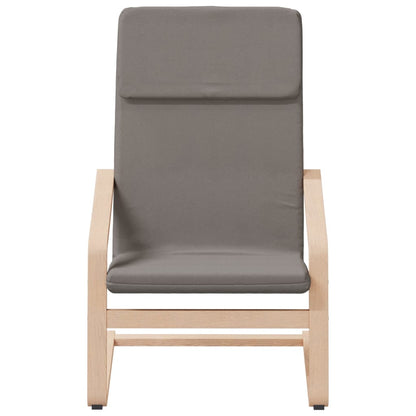 vidaXL Fauteuil relax avec repose-pieds taupe tissu