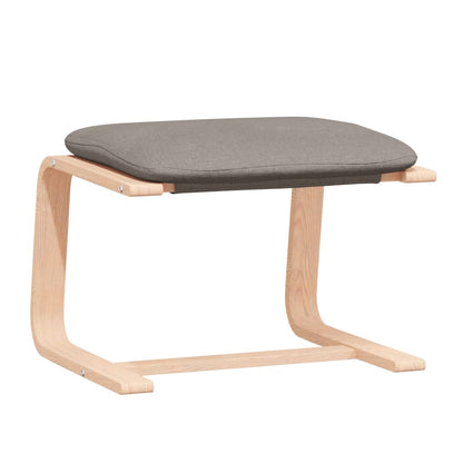 vidaXL Fauteuil relax avec repose-pieds taupe tissu