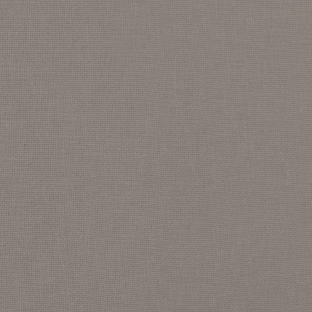 vidaXL Fauteuil relax avec repose-pieds taupe tissu