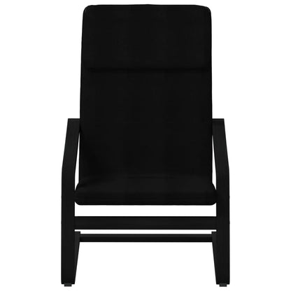 vidaXL Fauteuil relax avec repose-pieds Tissu Noir
