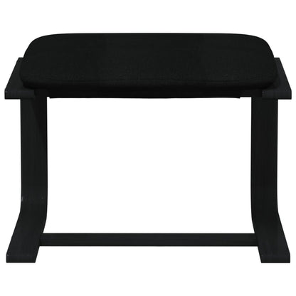 vidaXL Fauteuil relax avec repose-pieds Tissu Noir