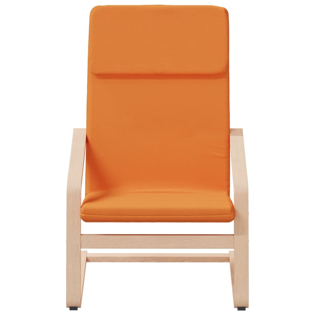 vidaXL Fauteuil de relaxation avec tabouret Tissu Jaune foncé