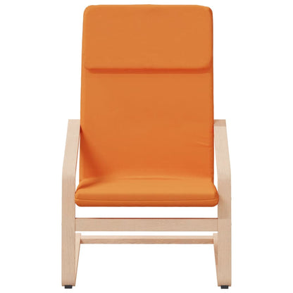 vidaXL Fauteuil de relaxation avec tabouret Tissu Jaune foncé