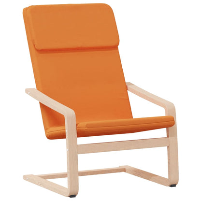 vidaXL Fauteuil de relaxation avec tabouret Tissu Jaune foncé