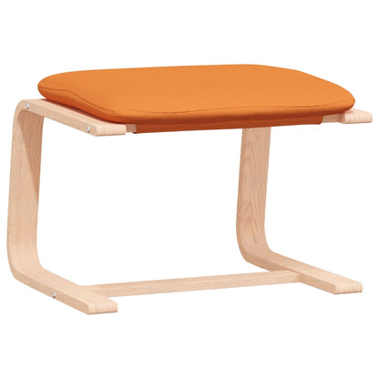 vidaXL Fauteuil de relaxation avec tabouret Tissu Jaune foncé