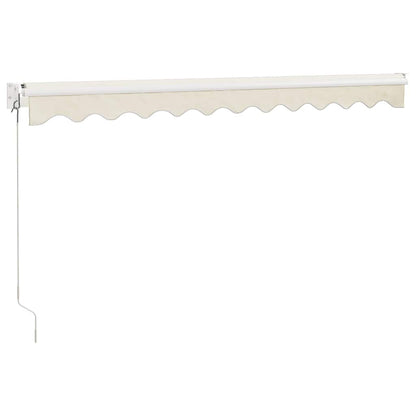 vidaXL Markise Einziehbar Creme 3x2,5 m Stoff und Aluminium