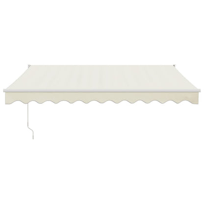 vidaXL Markise Einziehbar Creme 3,5x2,5 m Stoff und Aluminium