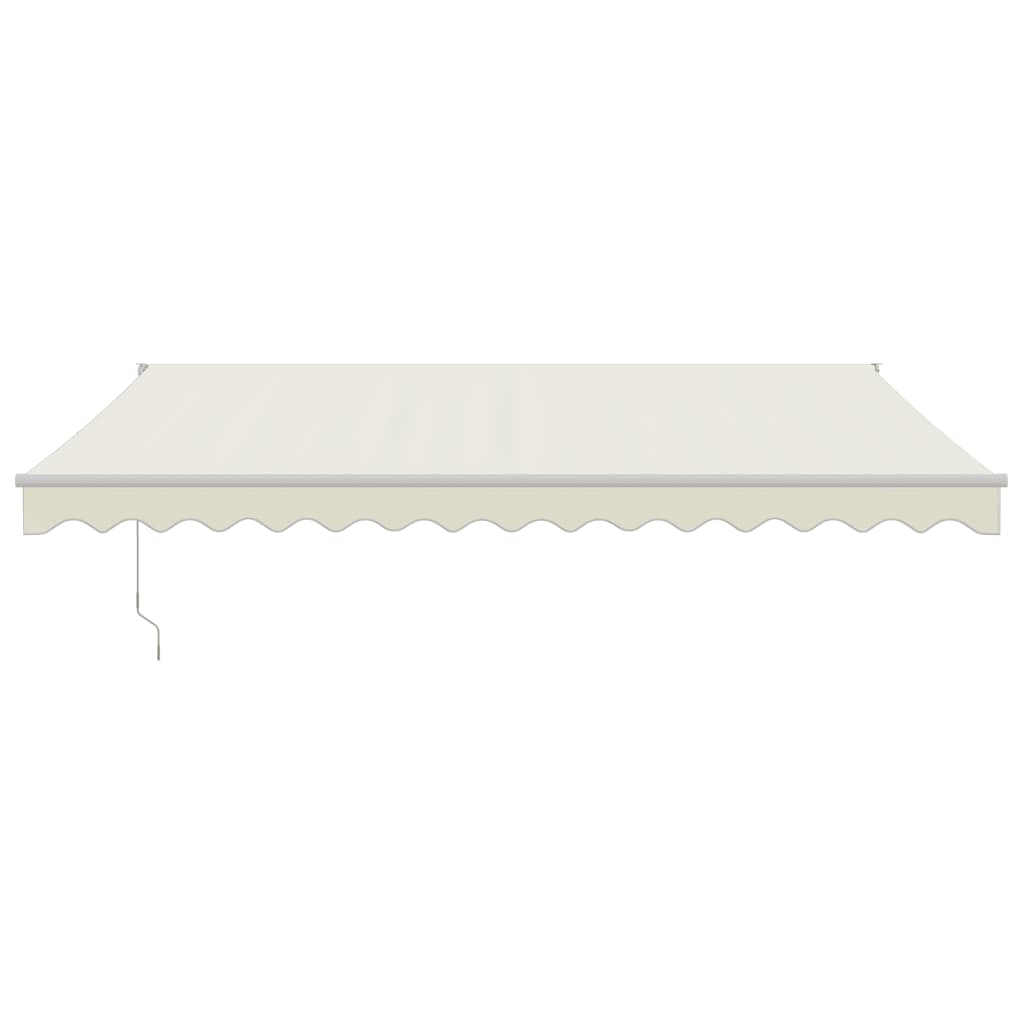 vidaXL Markise Einziehbar Creme 4x3 m Stoff und Aluminium