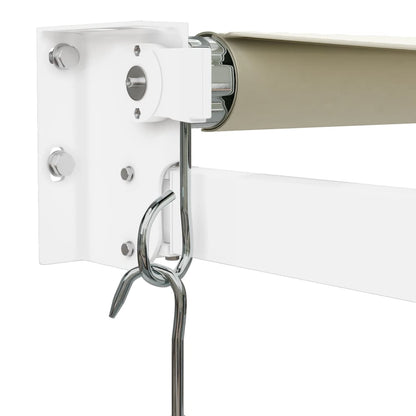 vidaXL Markise Einziehbar Creme 4x3 m Stoff und Aluminium