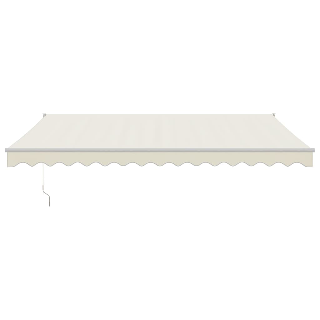 vidaXL Markise Einziehbar Creme 4,5x3 m Stoff und Aluminium