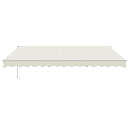 vidaXL Markise Einziehbar Creme 4,5x3 m Stoff und Aluminium