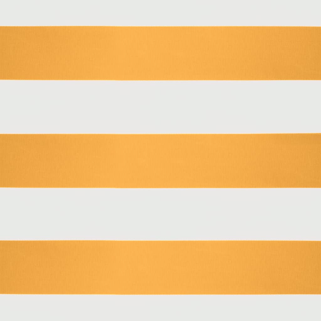 vidaXL Store banne rétractable jaune et blanc 5x3 m Tissu et aluminium