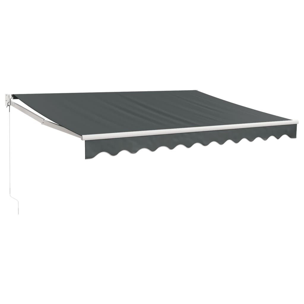 vidaXL Markise Einziehbar Anthrazit 3x2,5 m Stoff und Aluminium