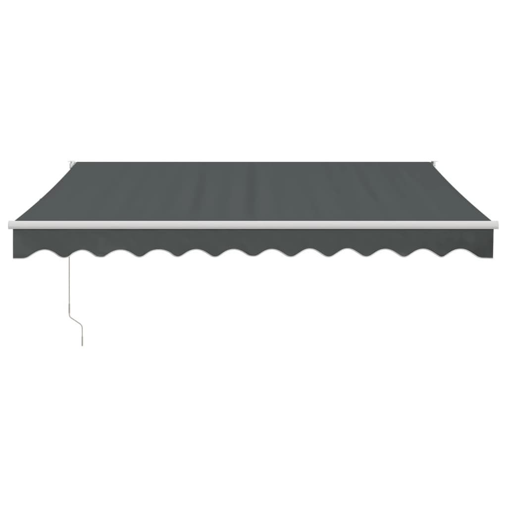 vidaXL Markise Einziehbar Anthrazit 3x2,5 m Stoff und Aluminium