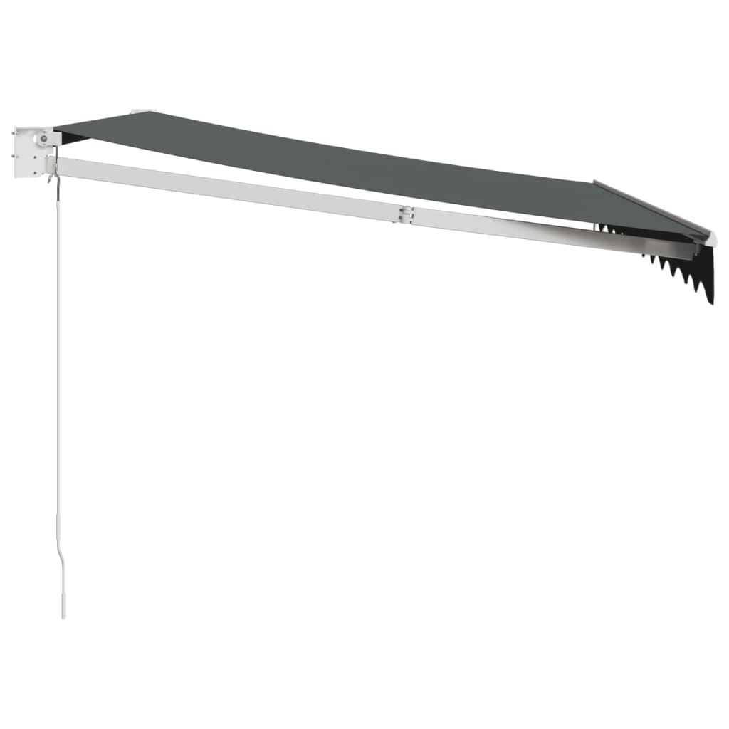vidaXL Markise Einziehbar Anthrazit 3x2,5 m Stoff und Aluminium