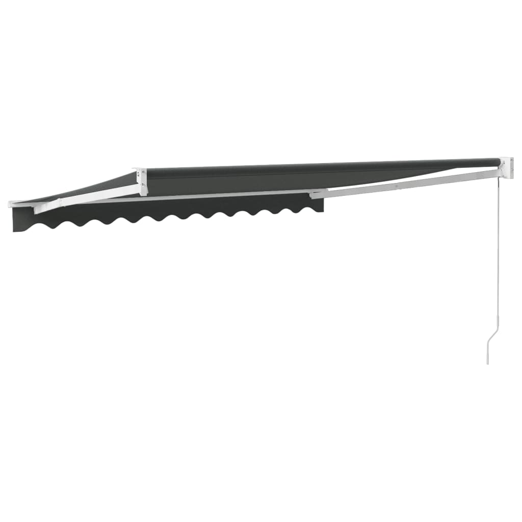 vidaXL Markise Einziehbar Anthrazit 3x2,5 m Stoff und Aluminium