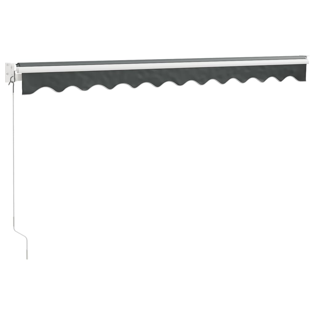 vidaXL Markise Einziehbar Anthrazit 3x2,5 m Stoff und Aluminium