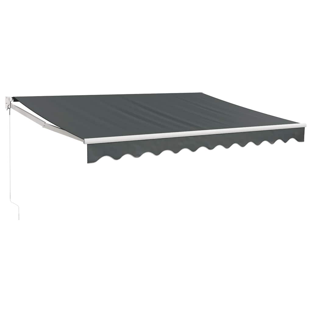 vidaXL Store banne rétractable anthracite 3,5x2,5 m en tissu et aluminium