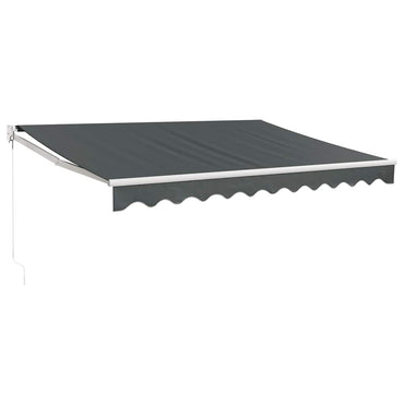 vidaXL Store banne rétractable anthracite 3,5x2,5 m en tissu et aluminium