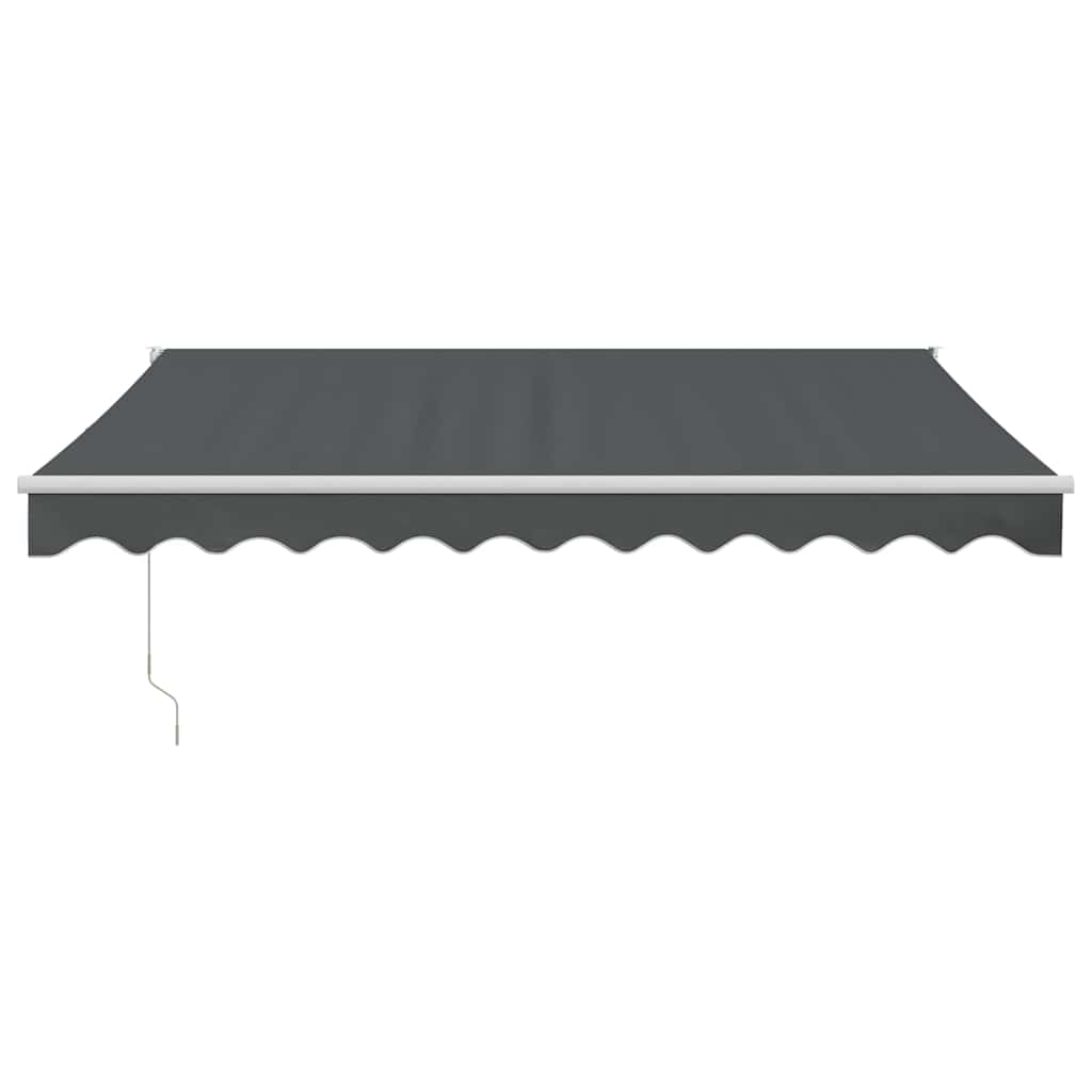 vidaXL Store banne rétractable anthracite 3,5x2,5 m en tissu et aluminium