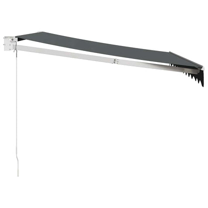 vidaXL Store banne rétractable anthracite 3,5x2,5 m en tissu et aluminium