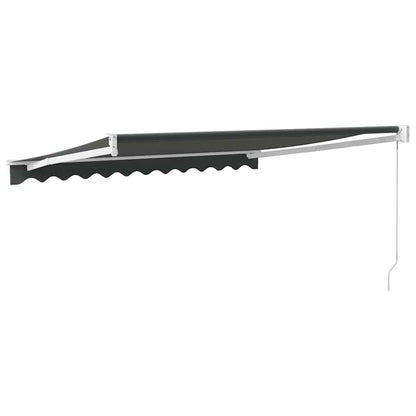 vidaXL Store banne rétractable anthracite 3,5x2,5 m en tissu et aluminium