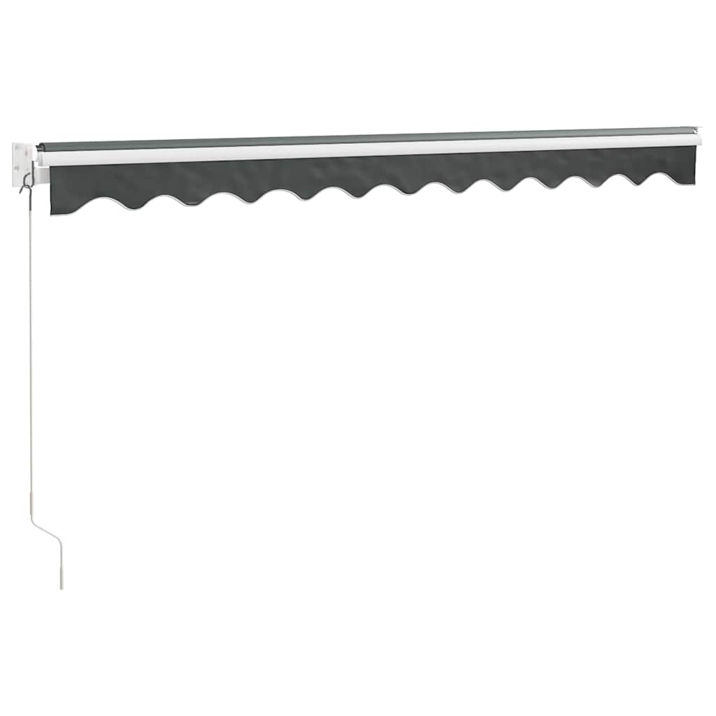 vidaXL Store banne rétractable anthracite 3,5x2,5 m en tissu et aluminium