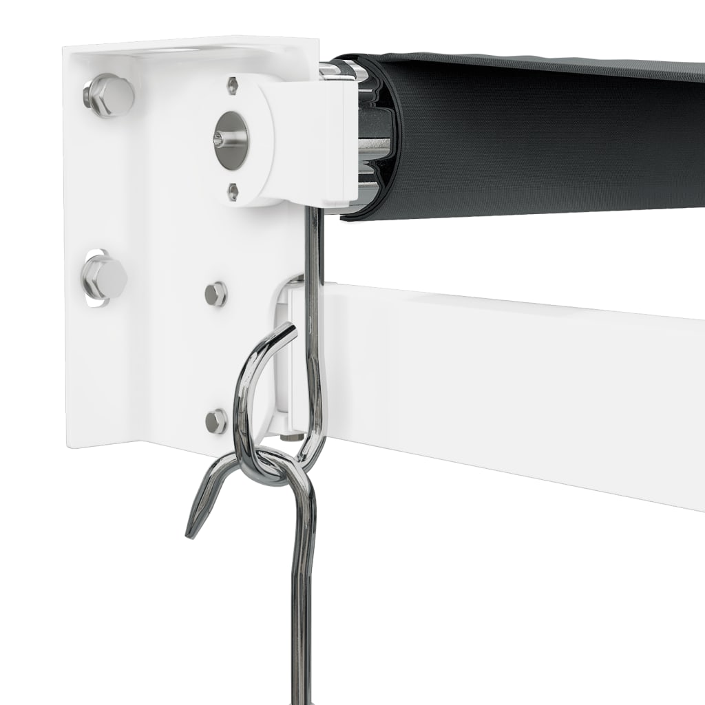 vidaXL Auvent rétractable anthracite 4x3 m tissu et aluminium