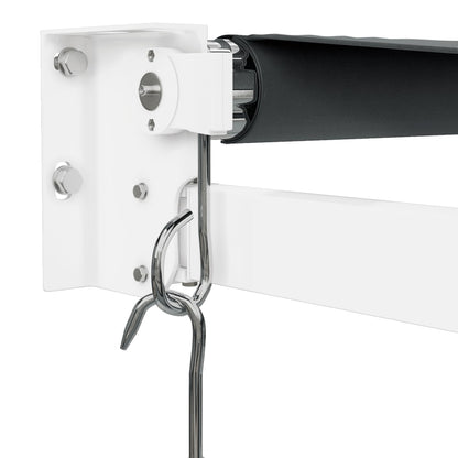 vidaXL Auvent rétractable anthracite 4x3 m tissu et aluminium