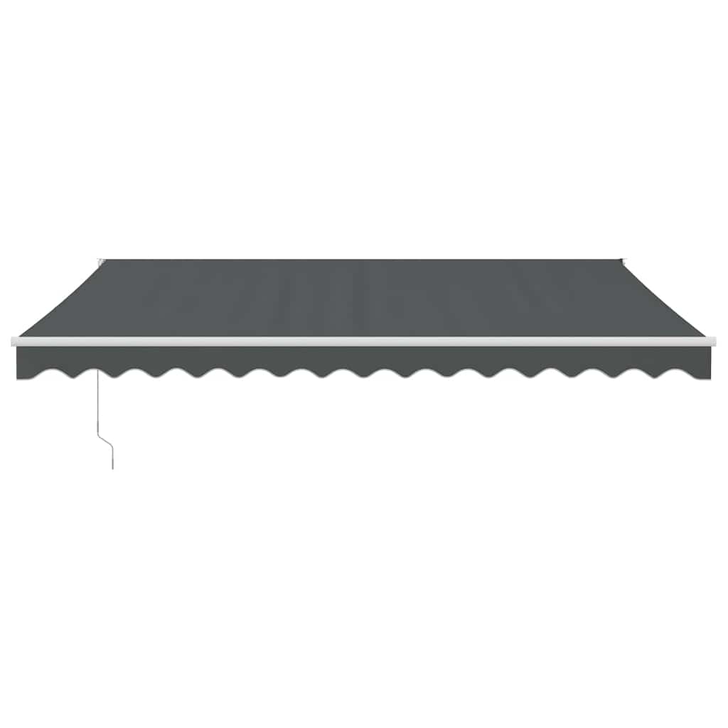 vidaXL Markise Einziehbar Anthrazit 4,5x3 m Stoff und Aluminium