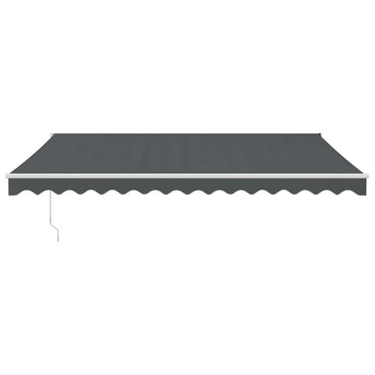 vidaXL Markise Einziehbar Anthrazit 4,5x3 m Stoff und Aluminium