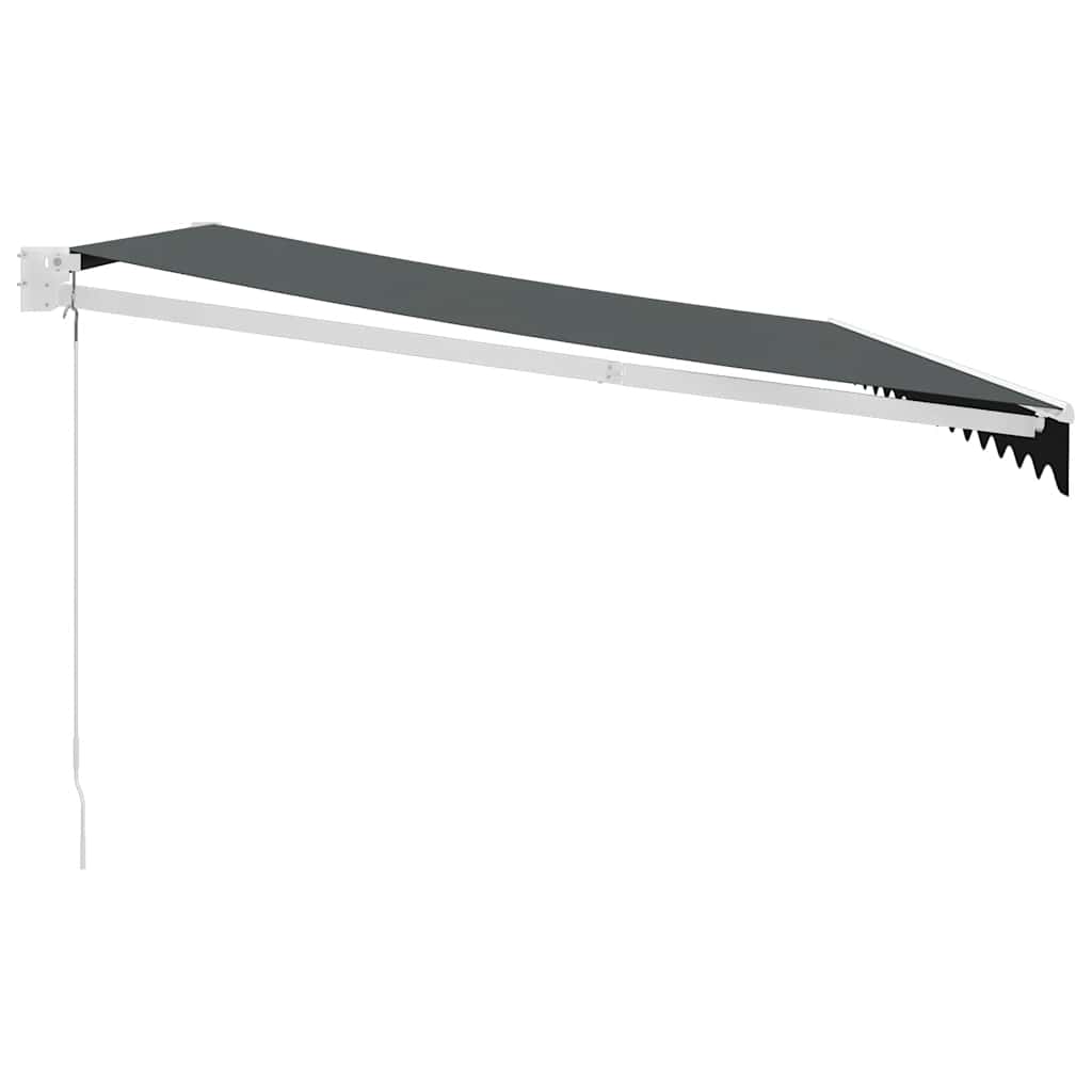 vidaXL Markise Einziehbar Anthrazit 4,5x3 m Stoff und Aluminium
