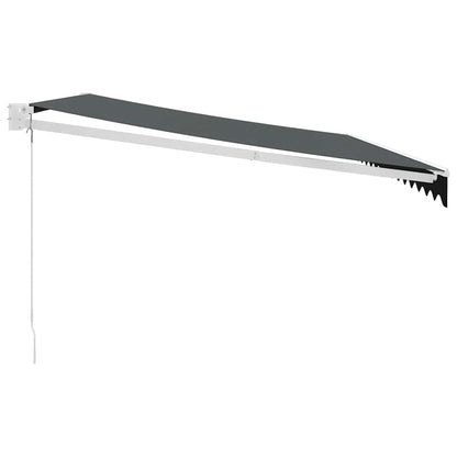 vidaXL Markise Einziehbar Anthrazit 4,5x3 m Stoff und Aluminium