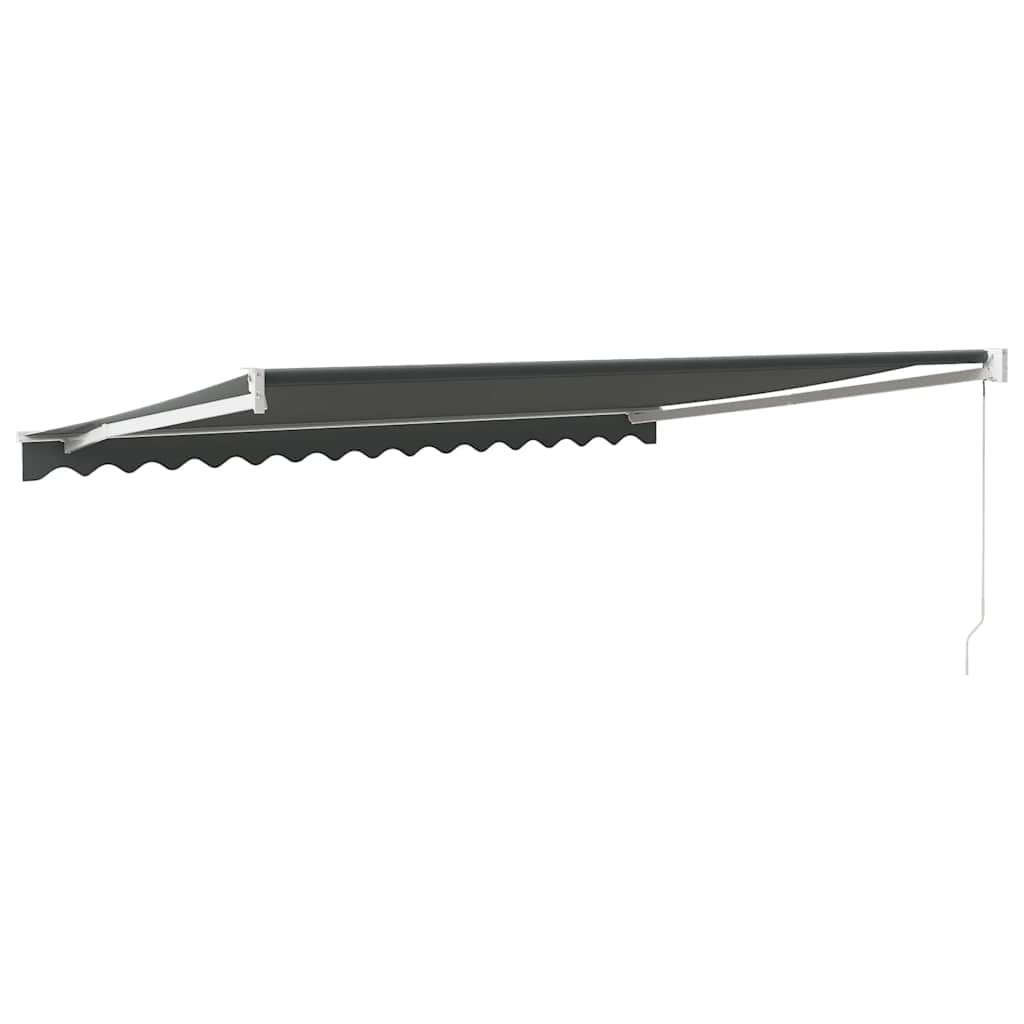 vidaXL Markise Einziehbar Anthrazit 4,5x3 m Stoff und Aluminium
