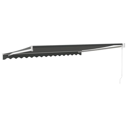 vidaXL Markise Einziehbar Anthrazit 4,5x3 m Stoff und Aluminium