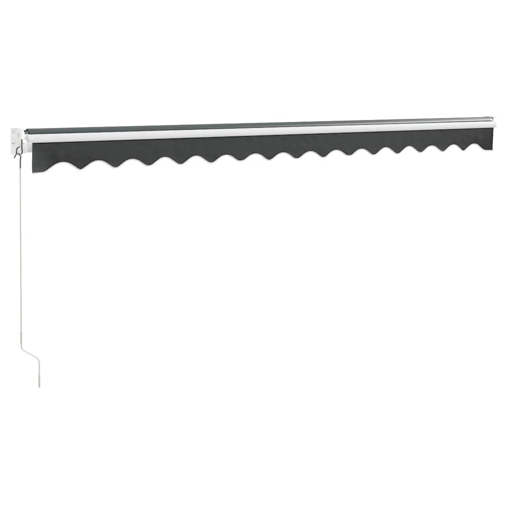 vidaXL Markise Einziehbar Anthrazit 4,5x3 m Stoff und Aluminium
