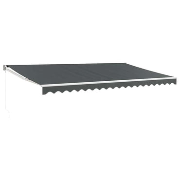 vidaXL Markise Einziehbar Anthrazit 5x3 m Stoff und Aluminium