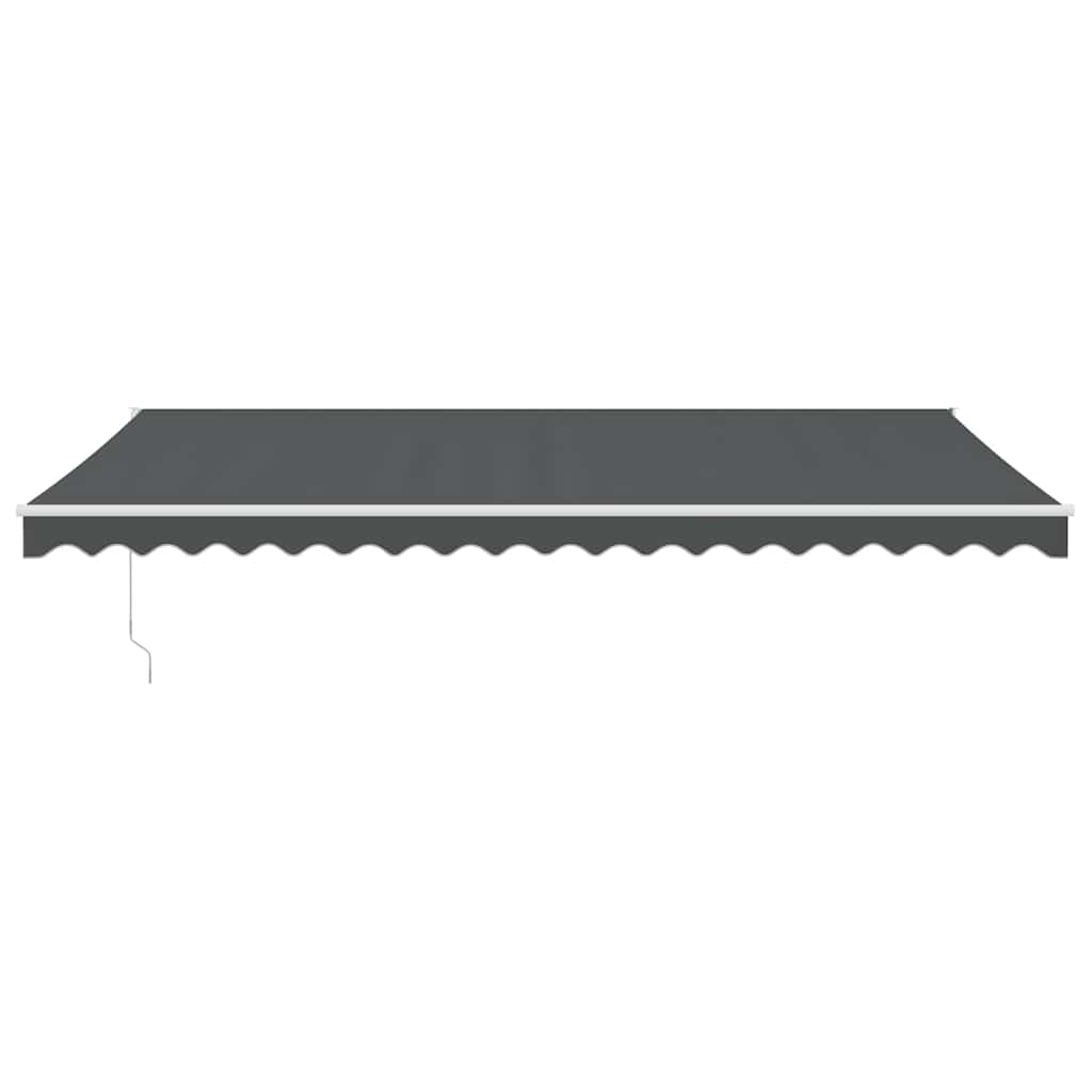 vidaXL Markise Einziehbar Anthrazit 5x3 m Stoff und Aluminium
