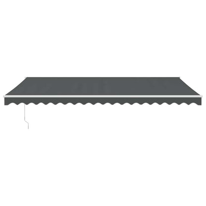 vidaXL Markise Einziehbar Anthrazit 5x3 m Stoff und Aluminium
