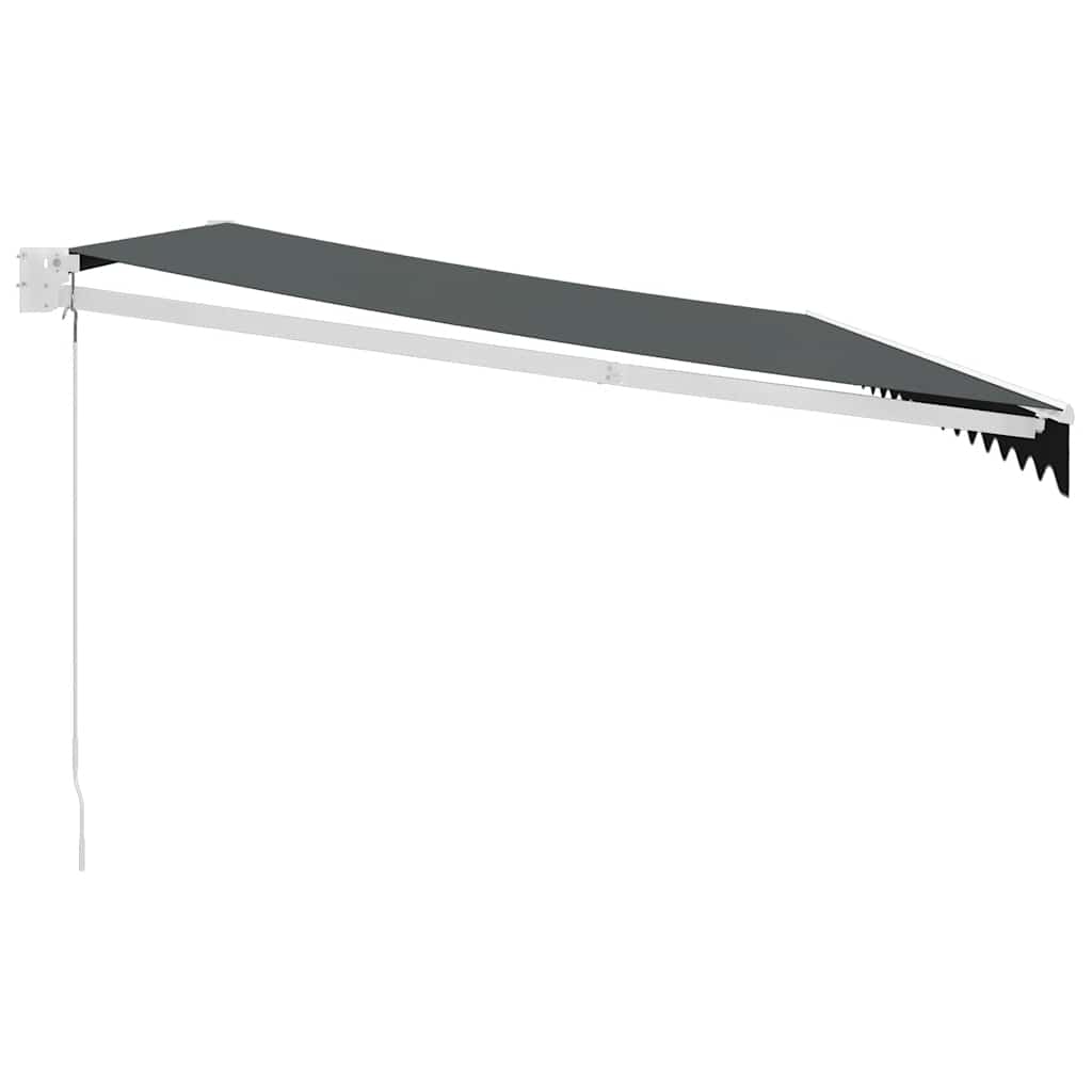 vidaXL Markise Einziehbar Anthrazit 5x3 m Stoff und Aluminium