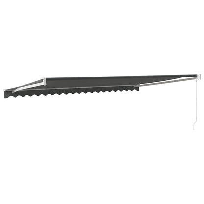 vidaXL Markise Einziehbar Anthrazit 5x3 m Stoff und Aluminium