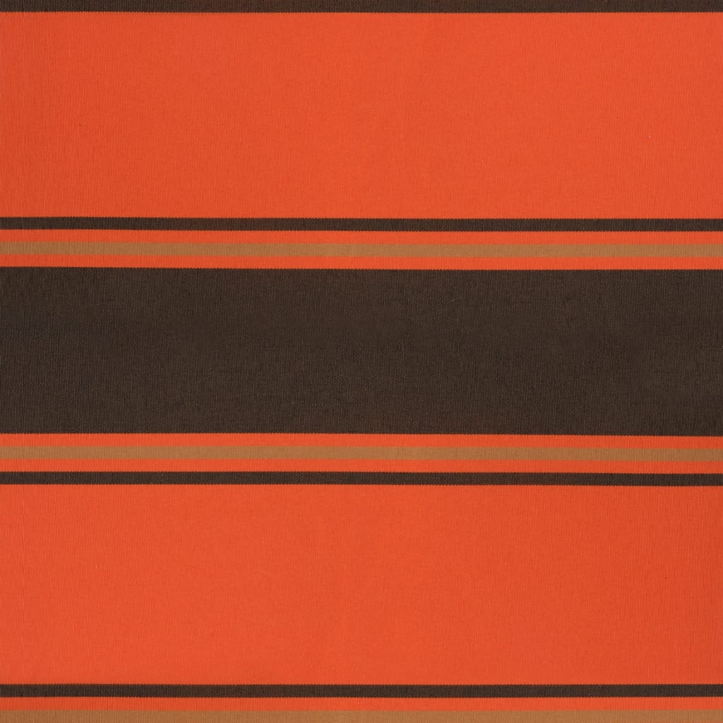 vidaXL Markise Einziehbar Orange und Braun 4x3 m Stoff und Aluminium