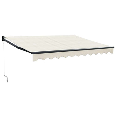 vidaXL Markise Einziehbar Creme 3x2,5 m Stoff und Aluminium