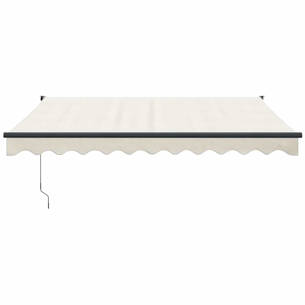 vidaXL Markise Einziehbar Creme 3x2,5 m Stoff und Aluminium