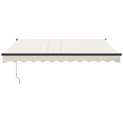 vidaXL Markise Einziehbar Creme 3x2,5 m Stoff und Aluminium