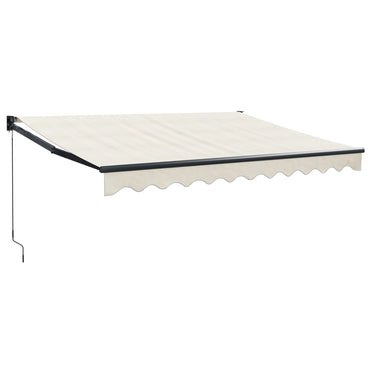 vidaXL Markise Einziehbar Creme 3,5x2,5 m Stoff und Aluminium
