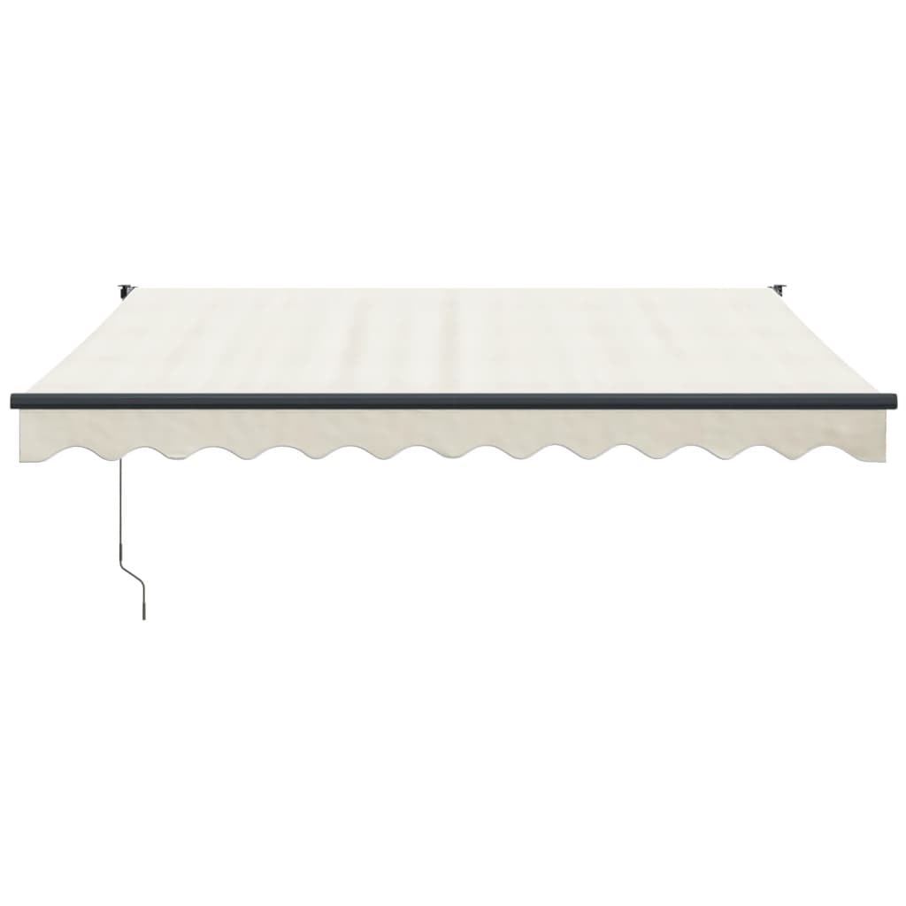vidaXL Auvent rétractable crème 3,5x2,5 m Tissu et aluminium