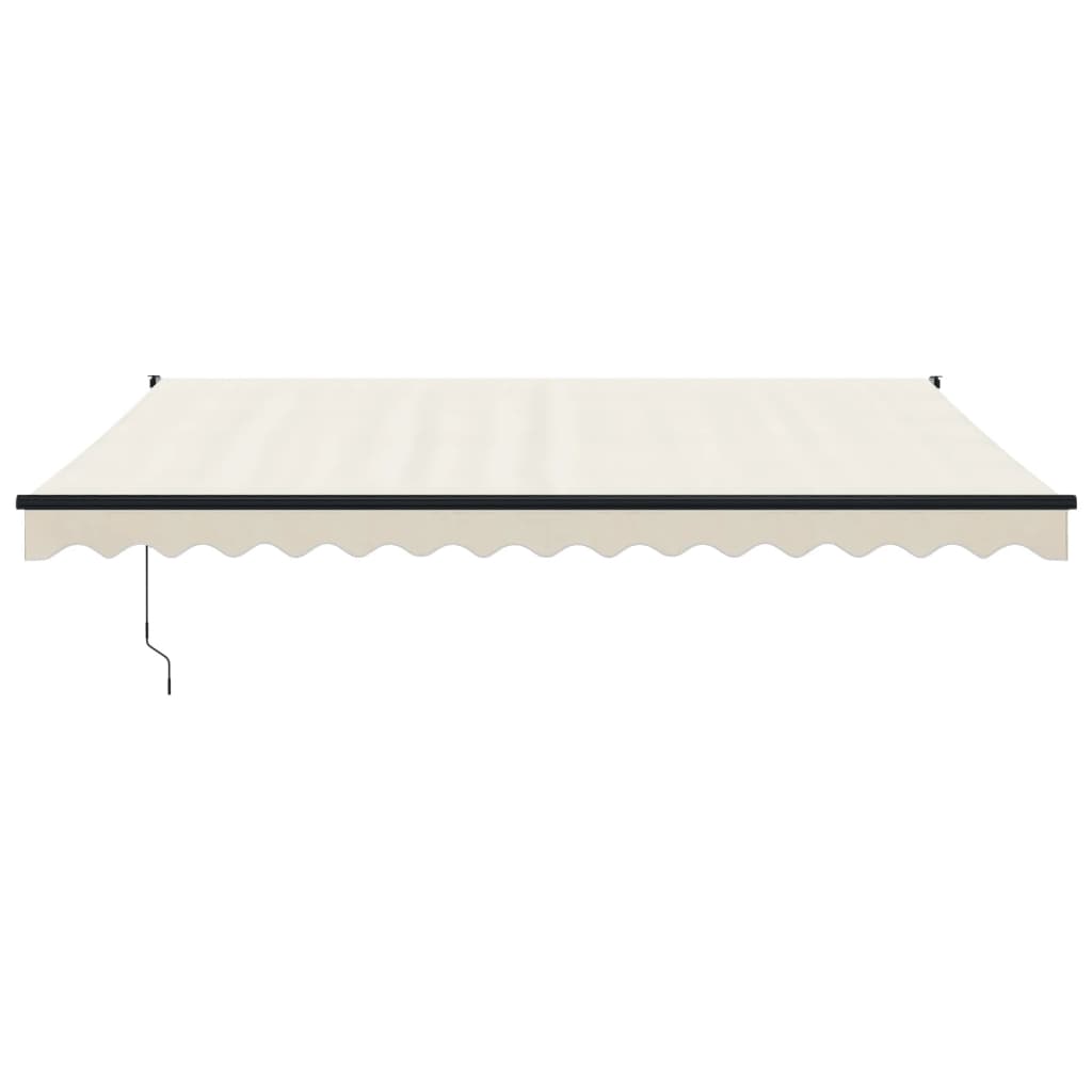 vidaXL Markise Einziehbar Creme 4,5x3 m Stoff und Aluminium