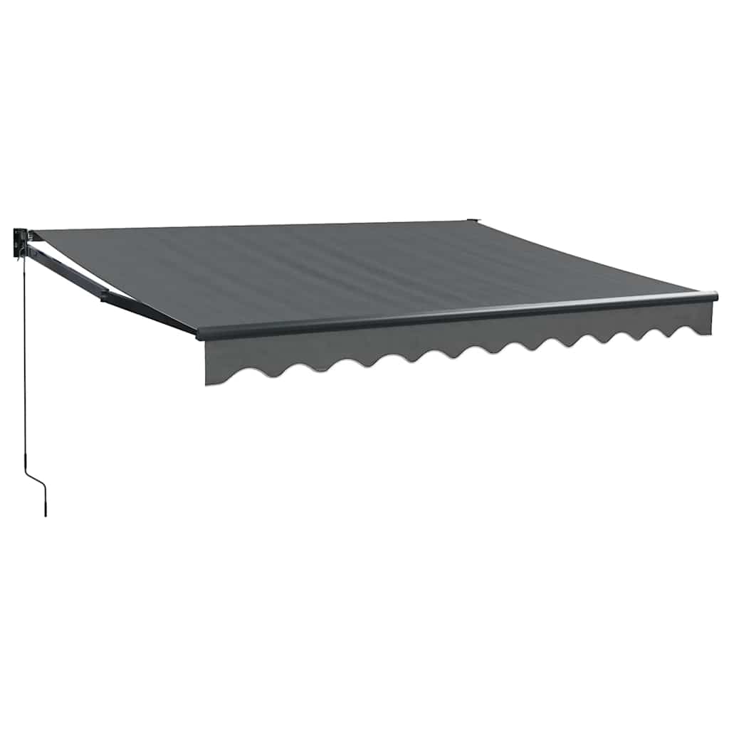 vidaXL Markise Einziehbar Anthrazit 3x2,5 m Stoff und Aluminium
