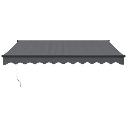 vidaXL Markise Einziehbar Anthrazit 3x2,5 m Stoff und Aluminium